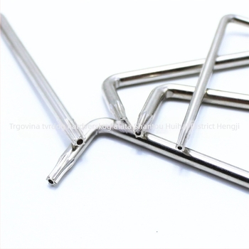 Torx odvijač s otvorom, T6-T30, L-oblik dvostruki odvijač s tvrdom ključem