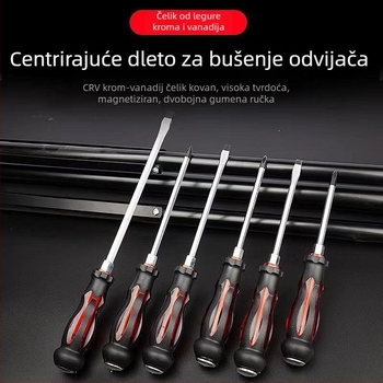 Phillips odvijač, udarni odvijač industrijske klase, križna glava, produženi teški nastavak odvijača