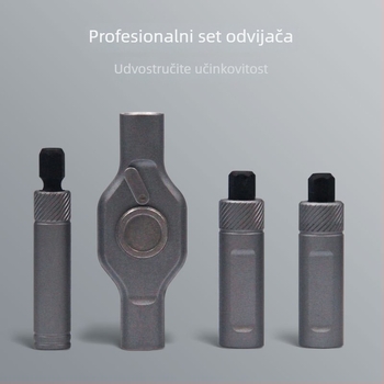 Okretni odvijač s 24 u 1 – magnetski, S2 alatna čelična oštrica, maksimalni moment 100 N·m, Jinyang hardware, šifra proizvoda 333