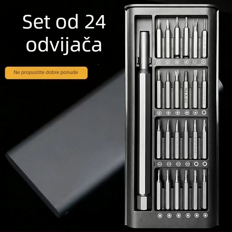 Ice Bird Višenamjenski set odvijača za popravak računala i mobitela, precizni alati za demontažu – iz bakarnog legura, 240 g, nemagnetni, bez izolacije