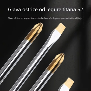 Set odvijača s produženom duljinom: ravni, križni, Torx i sigurnosni Torx