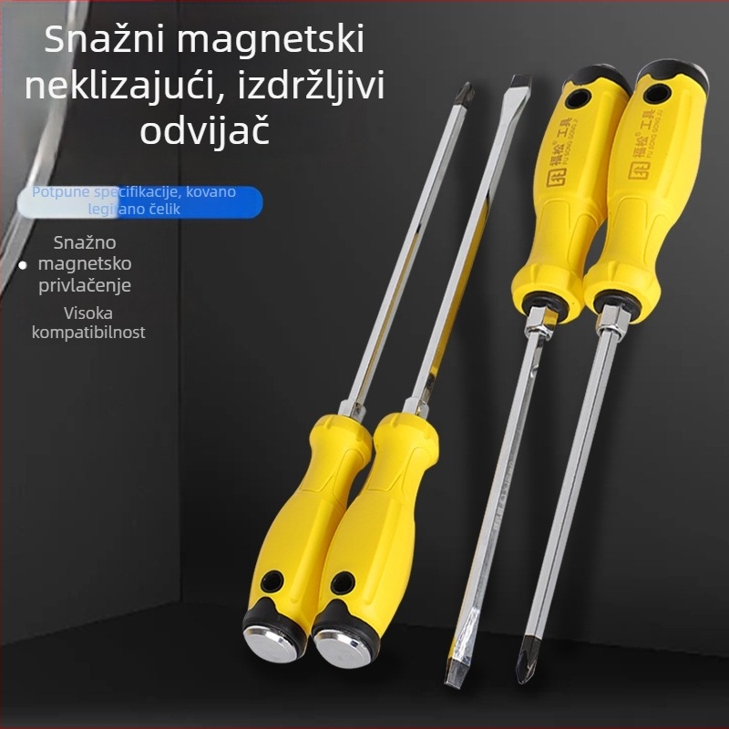 Set odvijača s produženom duljinom: ravni, križni, Torx i sigurnosni Torx