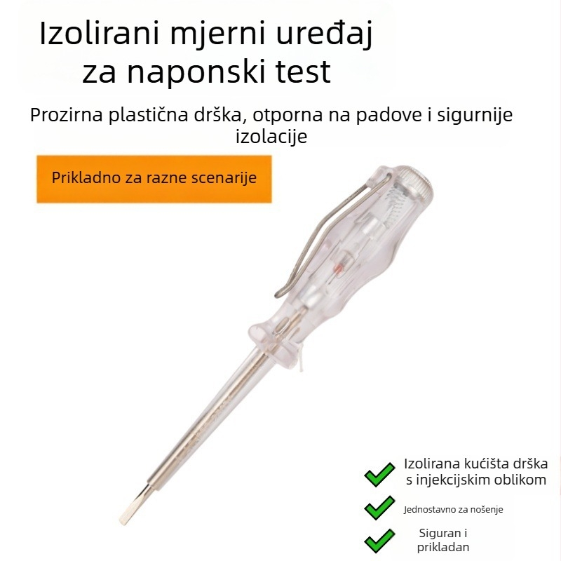 Otvarač za napetost s ravnim vrhom, izolirani CR-V čelični osovinski, magnetski, PP držač