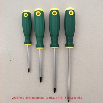 Magnetski odvijač s plosnim, križnim i Torx vrhovima, krom-vanadijevo čelika, mekana gumena drška