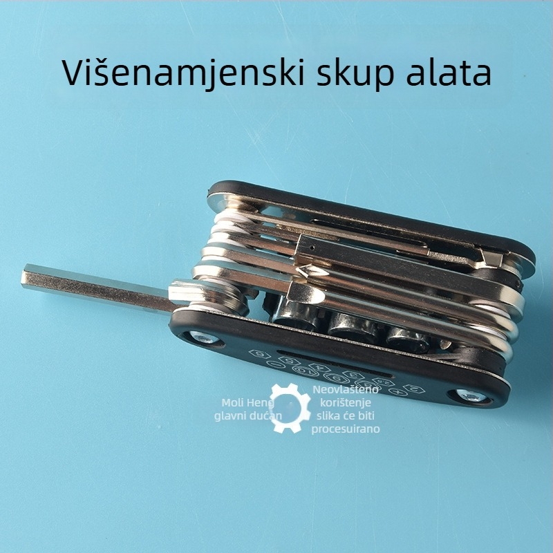 Višenamjenski sklopivi odvijač i šesterokutni ključ, 16-in-1, prijenosno, odvojivo, S2 legirani alat