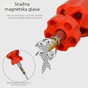 Šest-u-jednom višenamjenski odvijač – ručni alat s Phillips i Torx glavama, CR-V čelik