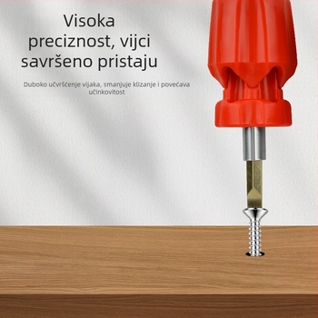 Šest-u-jednom višenamjenski odvijač – ručni alat s Phillips i Torx glavama, CR-V čelik