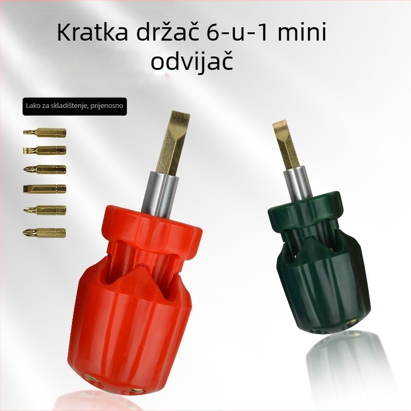 Šest-u-jednom višenamjenski odvijač – ručni alat s Phillips i Torx glavama, CR-V čelik