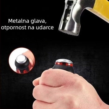 Dvosmjerni križni odvijač s magnetskom glavom, od 45# čelika, ručka s ljepilnim premazom, težina 100 g