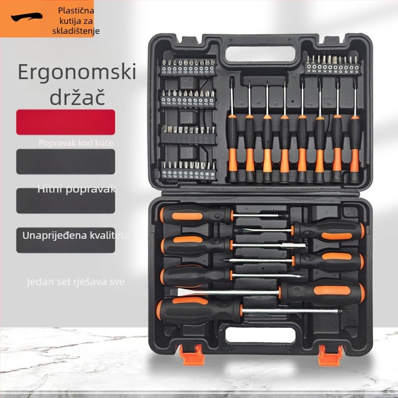 Set odvijača, magnetiziran i izoliran, od ugljičnog čelika, težina 1900 g