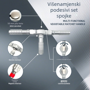 Peng Hui 65-in-1 set odvijača s magnetnim S2 čeličnim bitovima, maksimalni okretni moment 40 N·m