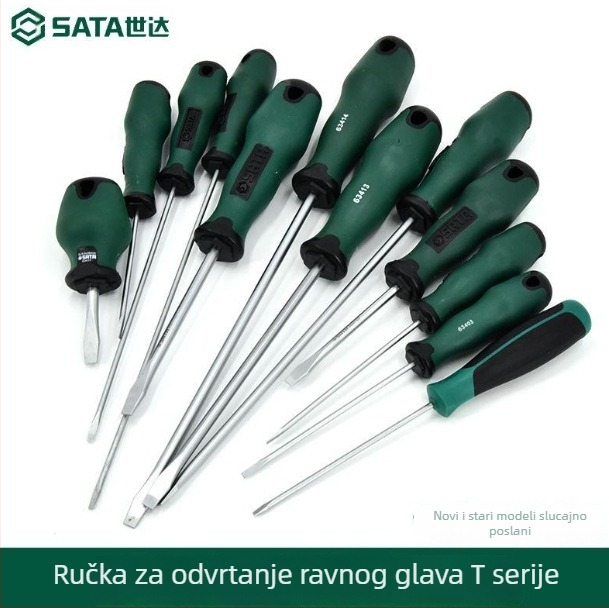 Shida ravni odvijač, krom-vanadijeva čeli, magnetski, neizoliran