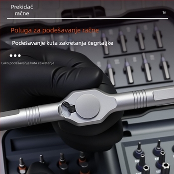 48-u-1 ratchet odvijački set, S2 čelik, kućni set ključeva i odvijača