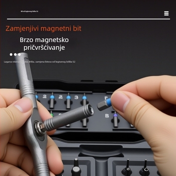 48-u-1 ratchet odvijački set, S2 čelik, kućni set ključeva i odvijača