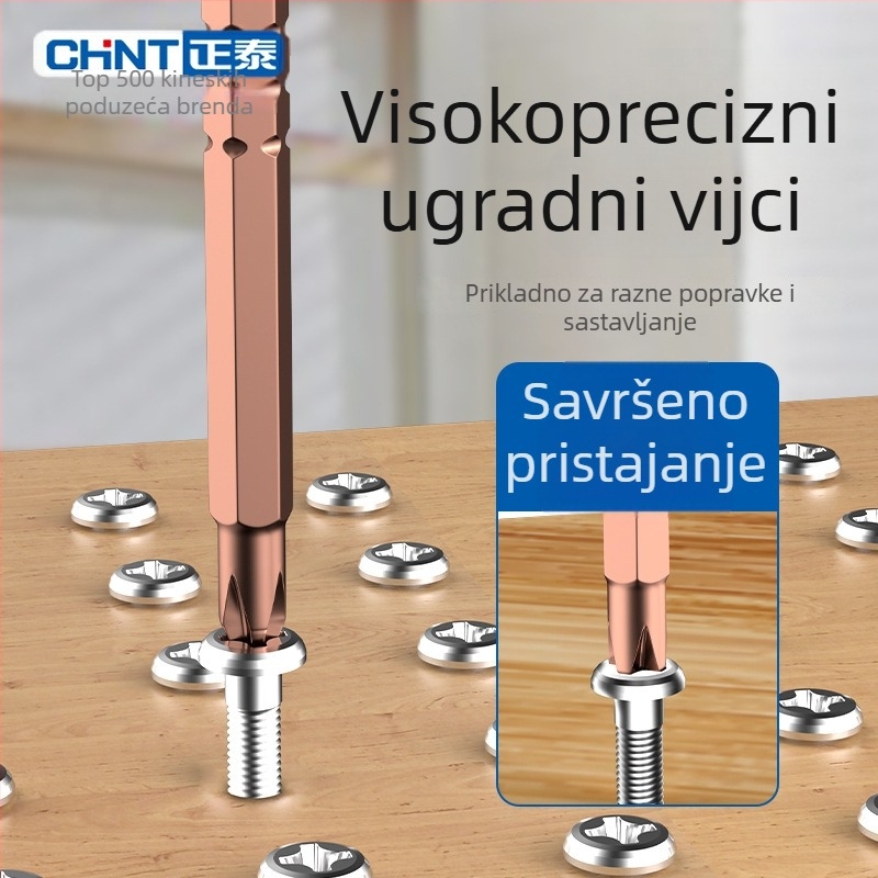 Chint višefunkcionalni set odvijača s ravnim i križnim vrhom, magnetski i izolirani, CR-V čelik, PP držač