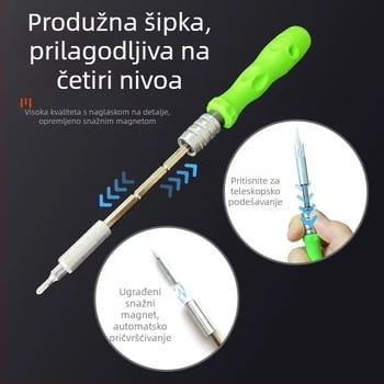 32-u-1 set odvijača za preciznu kućnu održavanje; magnetski; bez izolacije; izrađeno od nikl-króm čelika; težina 250 g; pogodno za naočale i satove