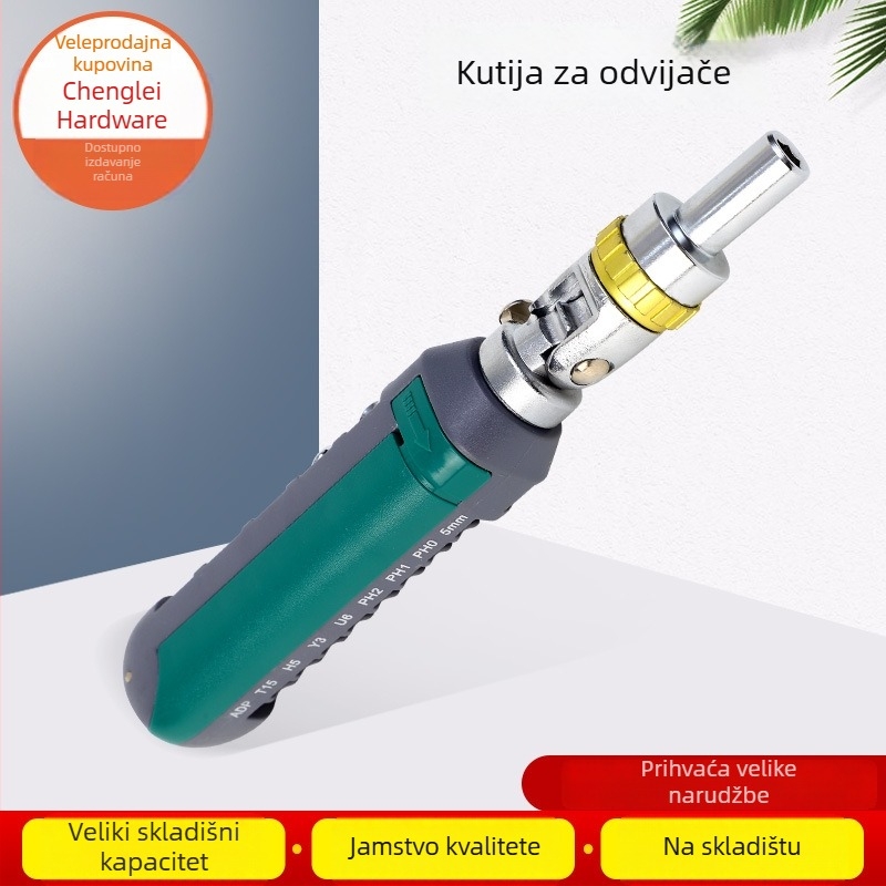 Višestrano ratchetsko odvijač s Phillips i ravnim vrhom bitova, Cr-Mo čelik, Chengte Hardware