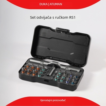 Duke RS2 40-u 1 set odvijača s racijskim mehanizmom i magnetskim bitovima, S2 alatna čelična, univerzalna ručka