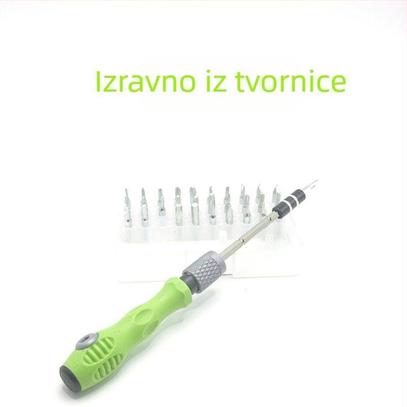 32-in-1 višenamjenski set odvijača s magnetskim dizajnom, od ugljičnog čelika, težina 85 g