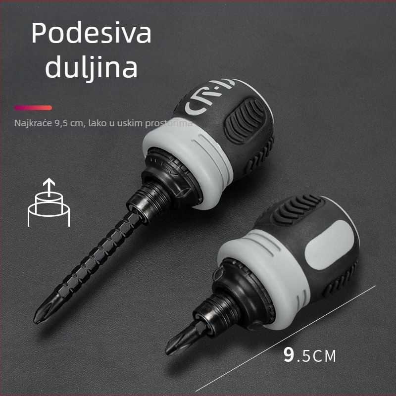 Set odvijača s klikom, magnetni, izolirani, CR-V čelik, 200 g