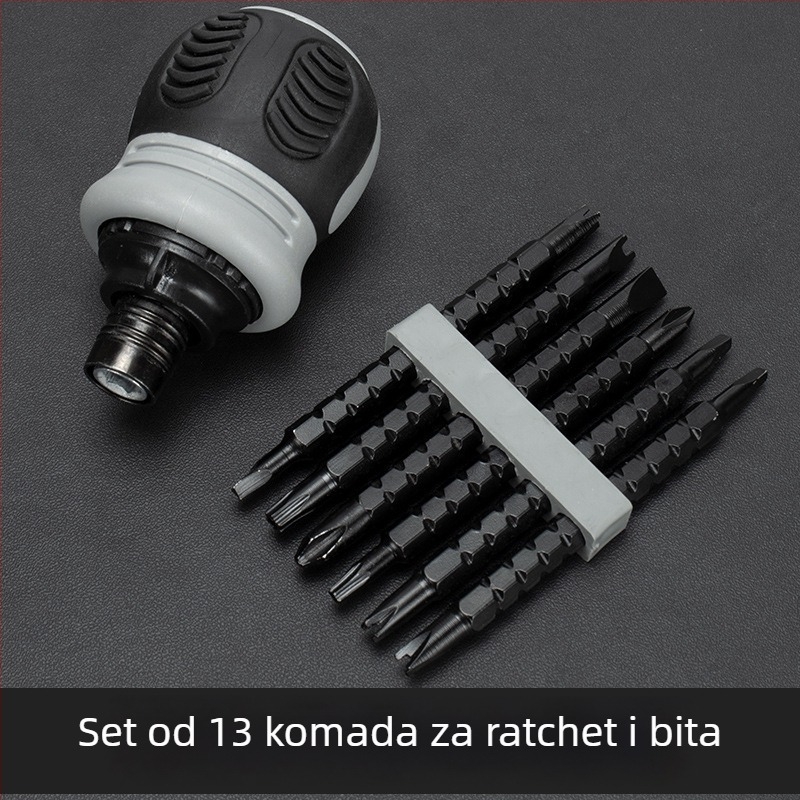 Set odvijača s klikom, magnetni, izolirani, CR-V čelik, 200 g
