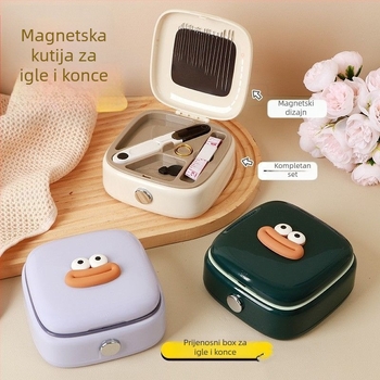 Prijenosna džepna kutija za igle, ABS materijal, kutija 120 kom, Cute serija, Stil: INS minimalistički/europski/japanski