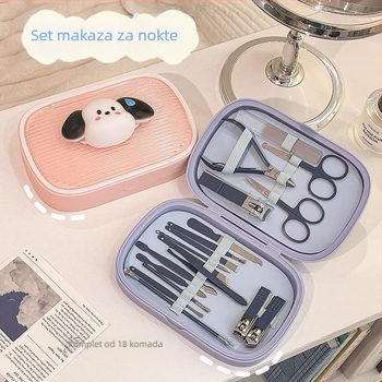 Set kliješta za nokte od nehrđajućeg čelika, prijenosni džepni stil, jednostavan dizajn, karikatura dizajn