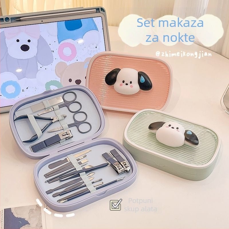 Set kliješta za nokte od nehrđajućeg čelika, prijenosni džepni stil, jednostavan dizajn, karikatura dizajn