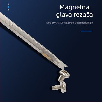 7-u-1 preciznih odvijača s dvostrukim magnetnim glavama, od krom-vanadijevog čelika, za telekomunikacije i preciznu održavanje
