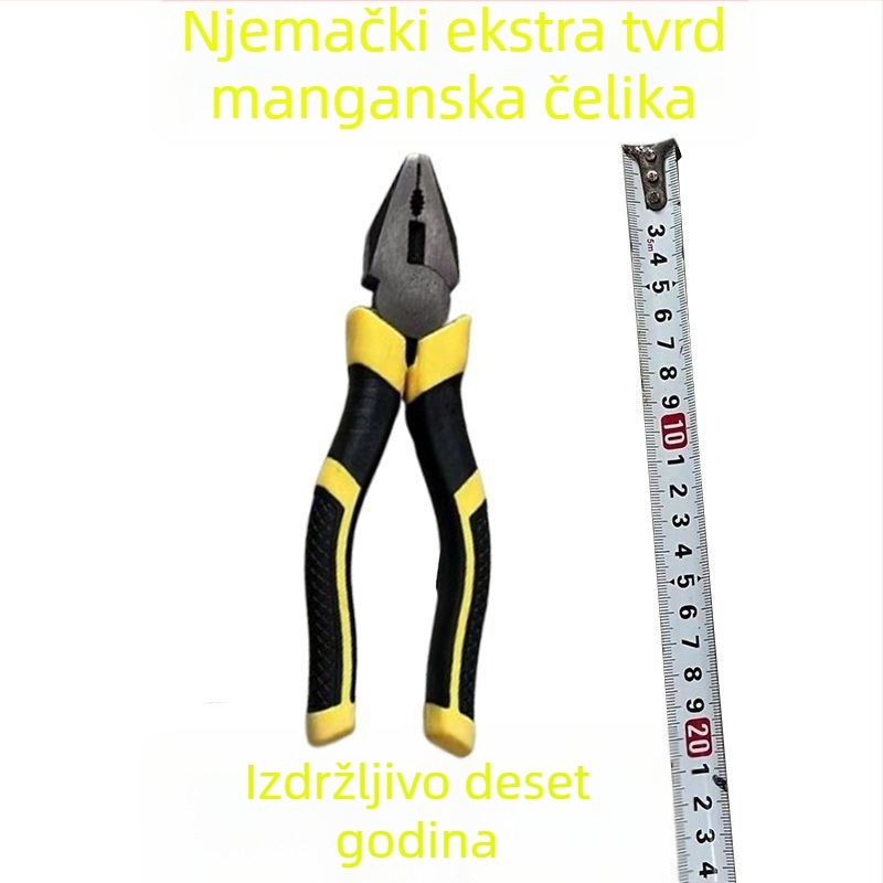 Kućni industrijski set odvijača i kliješta s križnom glavom, ojačane čeljusti, od ugljičnog čelika