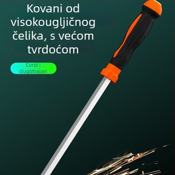 Ravni odvijač, karbonsko čelika, TPR držač, bez izolacije, ne magnetičan, težina 1, tip glave: ravni