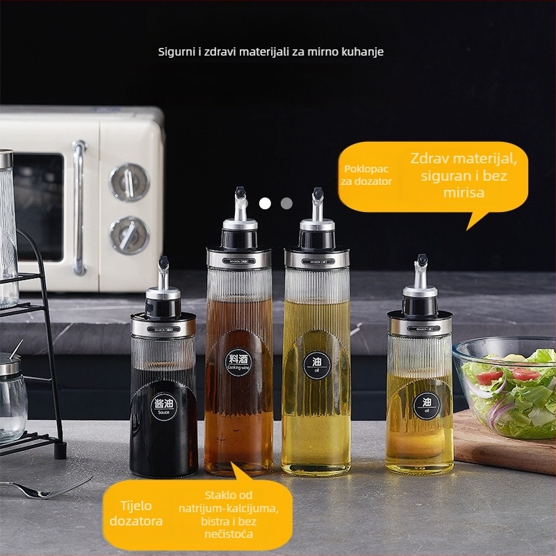 Staklena posuda za ulje, moderni stil, bez dodatnih funkcija (Staklo; Moderan stil; Bez dodatnih funkcija; Prvoklasni proizvod)