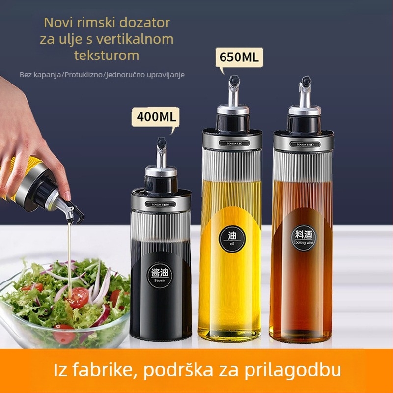 Staklena posuda za ulje, moderni stil, bez dodatnih funkcija (Staklo; Moderan stil; Bez dodatnih funkcija; Prvoklasni proizvod)