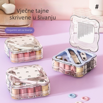 Prijenosni set za šivanje s magnetskim setom; pakiranje 175 kutija; 228,5 g; mogućnost prilagodbe