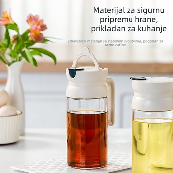 Staklena bočica za ulje s automatskim otvaranjem poklopca — za ulje i začine, moderni minimalistički stil, Joman