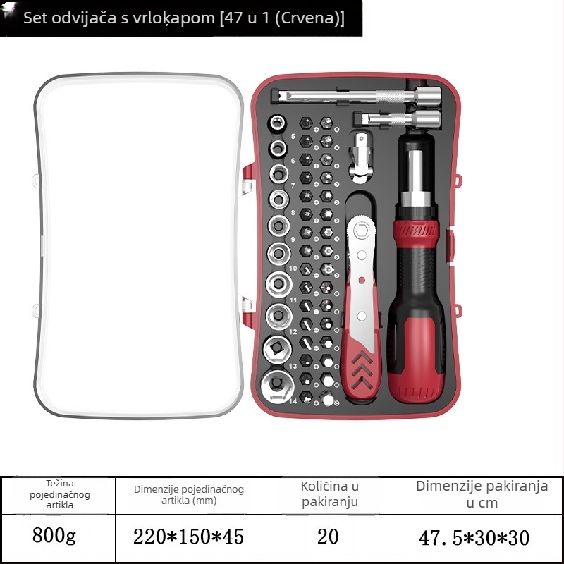 77-u u 1 teleskopski odvijač s fiksnim mehanizmom, magnetski i izolirani, od krom-vanadij čelika
