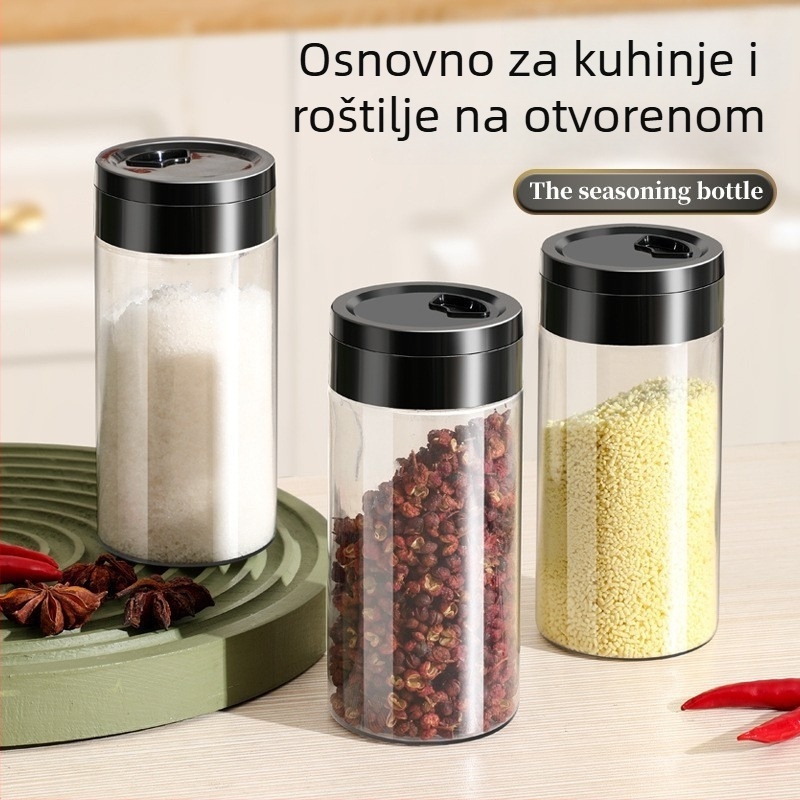 Plastična boca za začine — za čvrste začine, moderni minimalistički dizajn, lansirano 2024