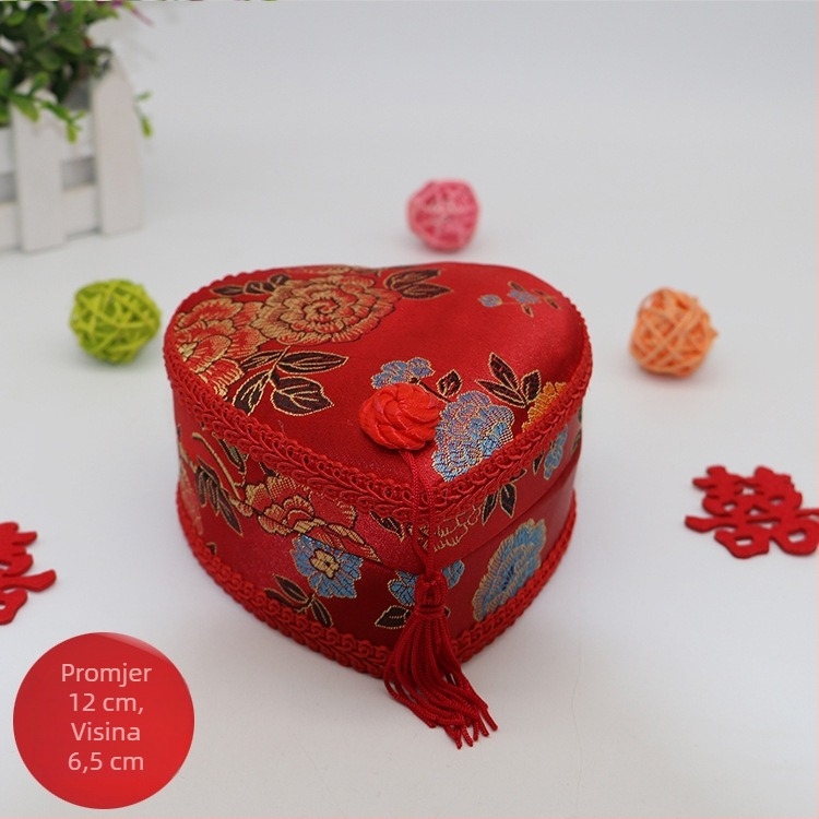 Pince Mini Okružna šivaća kutija za vjenčanje – Stil National Wind / Chinese Wind / National Tide; 240 komada; bruto težina 0,3 kg; licencirani privatni label; prilagodba obrade
