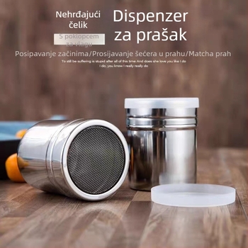 Spray praha s finom mrežom – boca za začine kakao i kava, alat za pečenje, lansiran 2023, moderan stil jednostavnosti