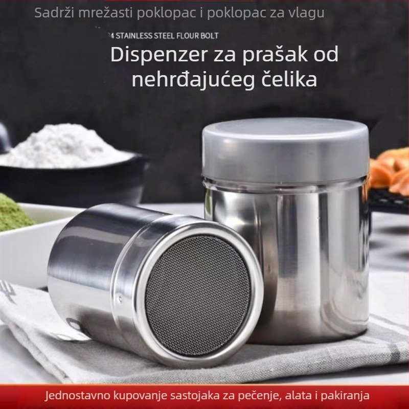Spray praha s finom mrežom – boca za začine kakao i kava, alat za pečenje, lansiran 2023, moderan stil jednostavnosti