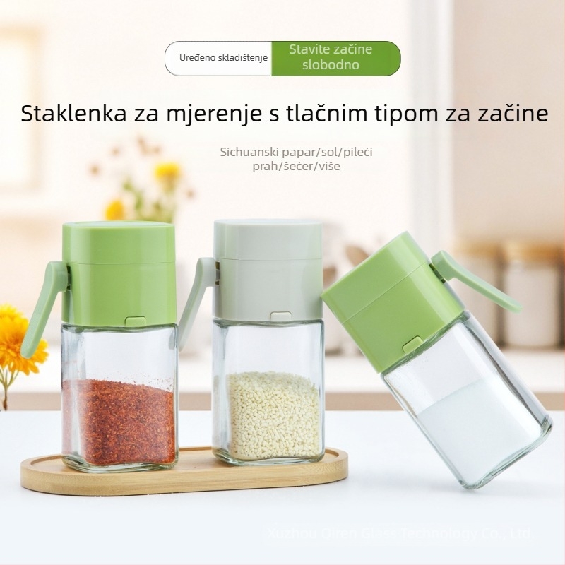 Staklena solnica s preciznom dozom, vodootpornim brtvljenjem i tlačnim mehanizmom za istiskivanje