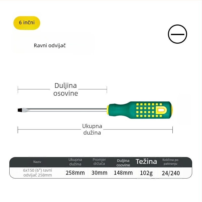 Križna odvrtka – magnetska, izolirana, visokougljična čeli, držač PP+TPR