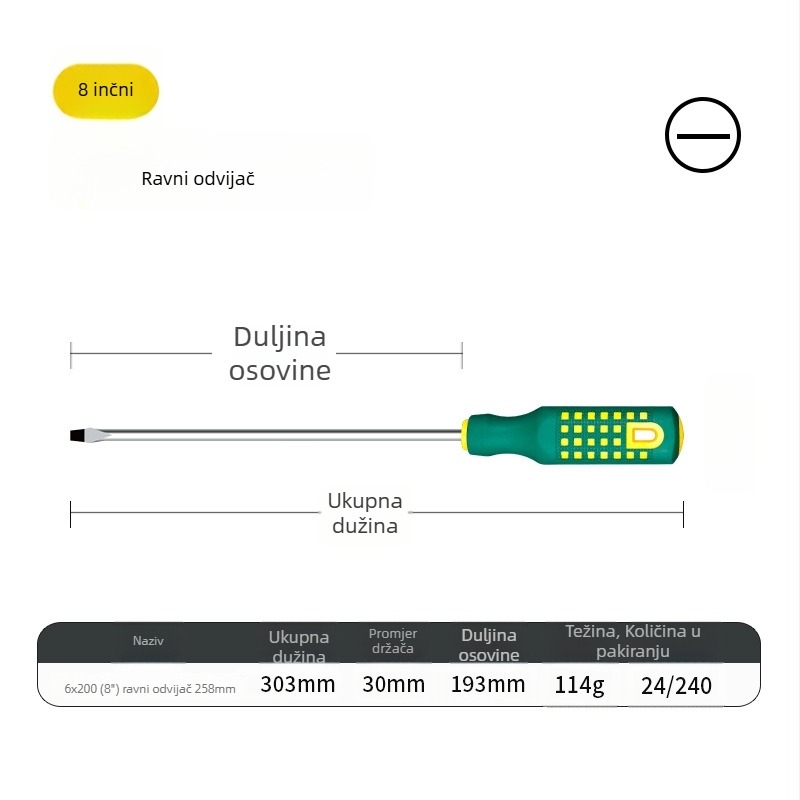 Križna odvrtka – magnetska, izolirana, visokougljična čeli, držač PP+TPR