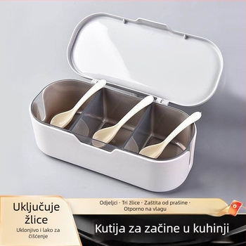 Set kutija za začine s poklopcem, plastični materijal; za čvrste začine; Šifra proizvoda T0100140; Izlazi u proljeće 2024; Moderni minimalistički stil