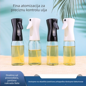 Staklena bočica za raspršivanje ulja 220 ml za kuhinju