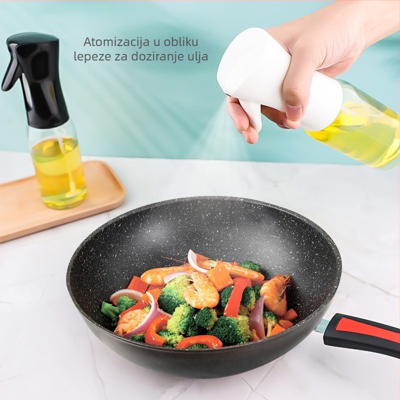 Staklena bočica za raspršivanje ulja 220 ml za kuhinju
