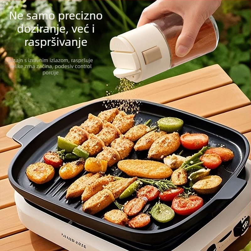 Staklena posuda za začine s čvrstim zatvaranjem - prehrambene kvalitete, marka Yushi, mogućnost prilagođavanja i otiska logotipa