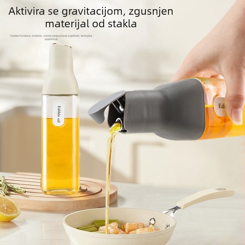 Staklena posuda za ulje s automatskim otvaranjem i zatvaranjem, moderni jednostavni stil