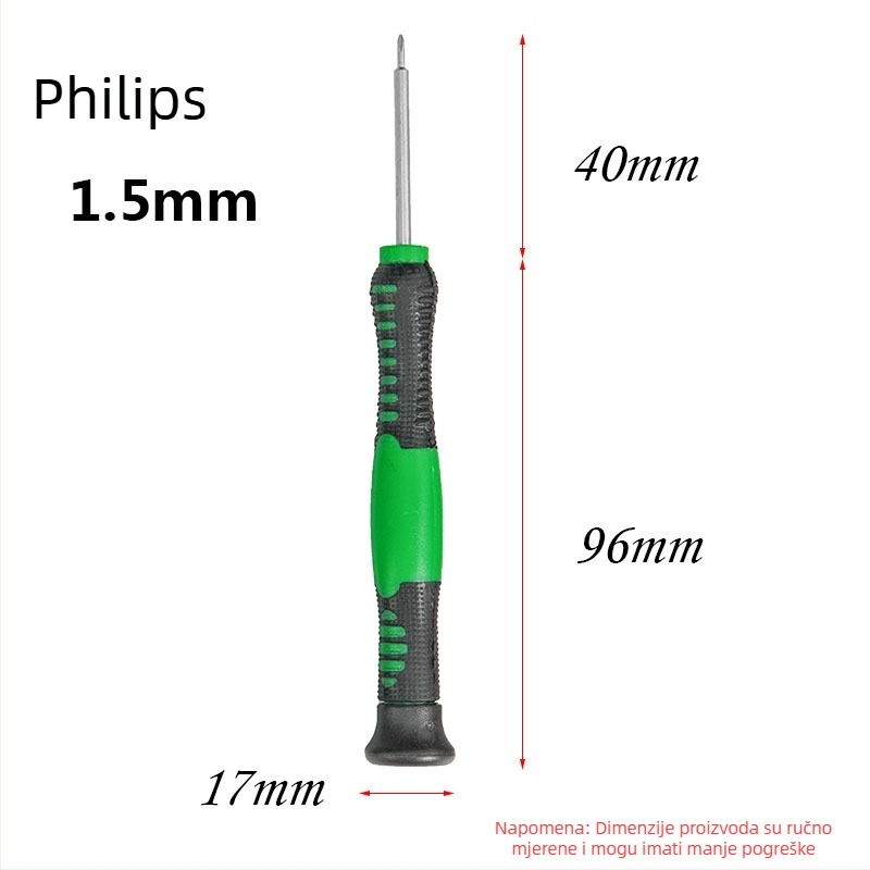 Višenamjenska precizna odvijač za popravak mobitela, od CR-V krom-vanadijevog čelika, izolirana, magnetska, težina 0.08