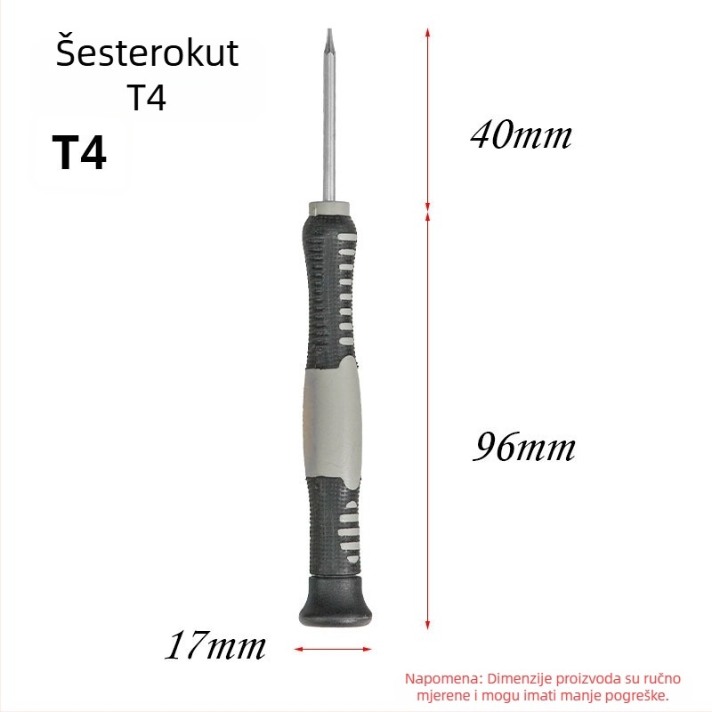 Višenamjenska precizna odvijač za popravak mobitela, od CR-V krom-vanadijevog čelika, izolirana, magnetska, težina 0.08